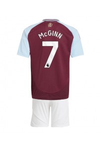 Fotbalové Dres Aston Villa John McGinn #7 Dětské Domácí Oblečení 2024-25 Krátký Rukáv (+ trenýrky)